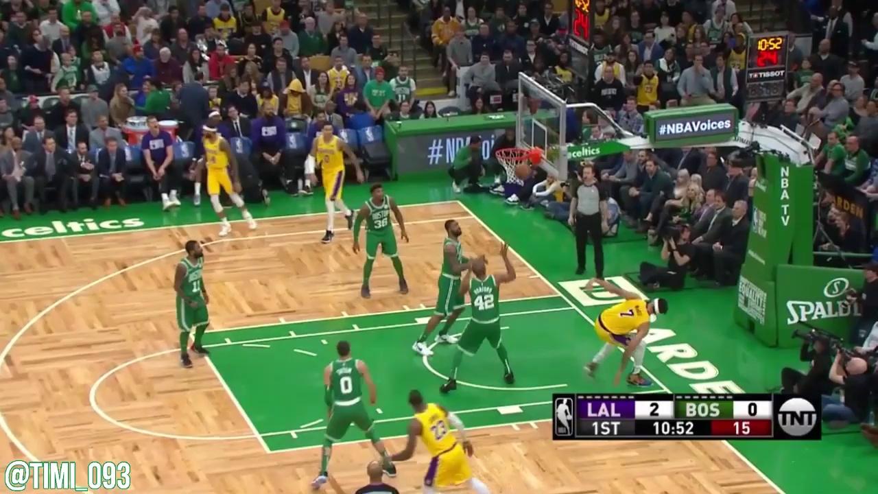  湖人带队取胜！，塔图姆重要时刻重要助攻全场沸腾不已